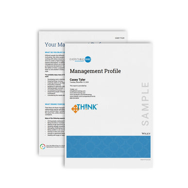 Everything DiSC® Management Profile | TH!NK Training Store | Everything DiSC® Certification Training & Tools