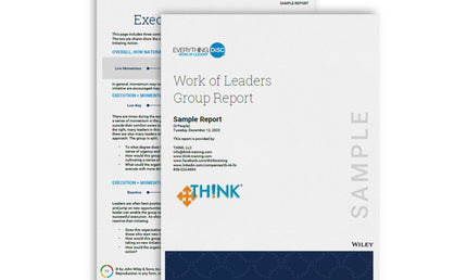 Everything DiSC Work of Leaders® Profile | TH!NK Training Store | Everything DiSC® Certification Training & Tools
